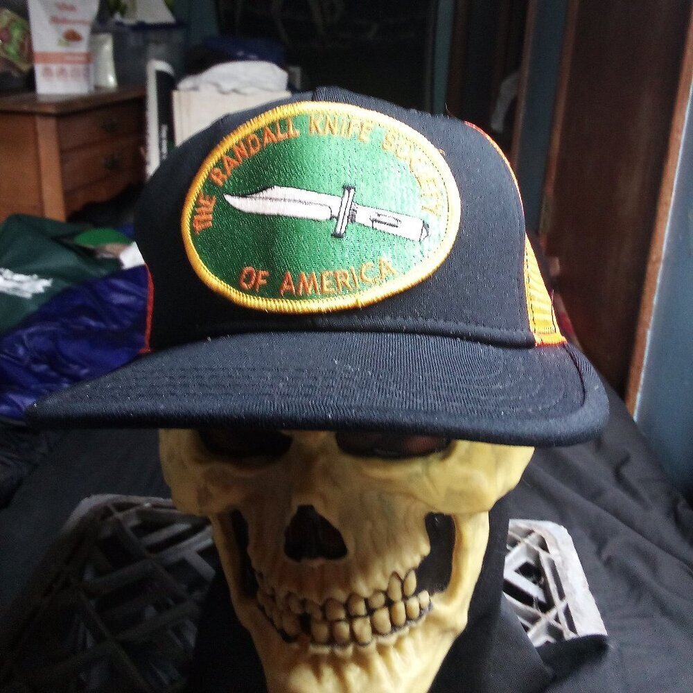 Deadstock Vintage AJD Randall Knife Society Patch Snap Trucker Hat Cap
